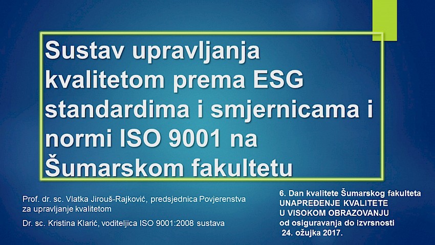 Iso sustav upravljanja kvalitetom